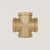 Raccord quadruple – Or | Raccords en fonte malléable Or