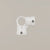 Raccord 3 voies d'angle Pince ouverte – Blanc