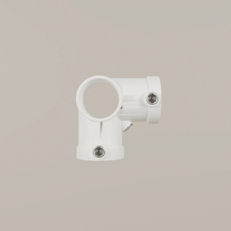 Fitting 3-Fach Eck Klemme Offen – Weiß