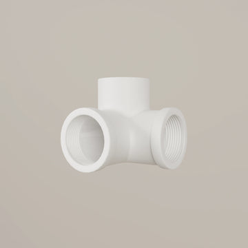 Connecteur triple 90 – Blanc