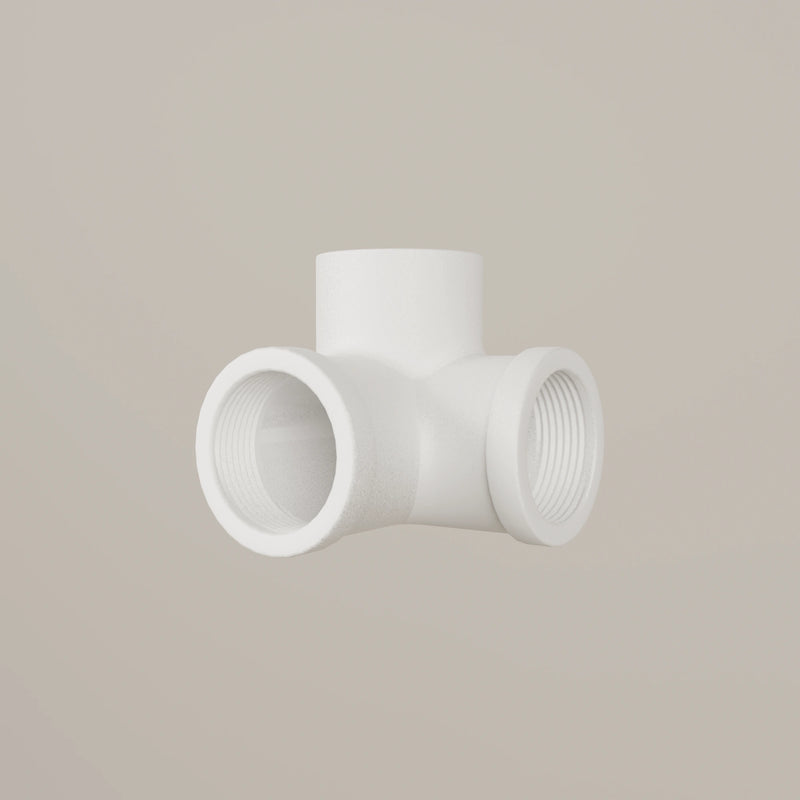 Connecteur triple 90 – Blanc