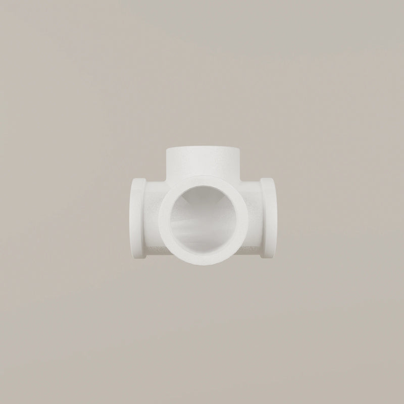 Connecteur 4 voies 90° – Blanc