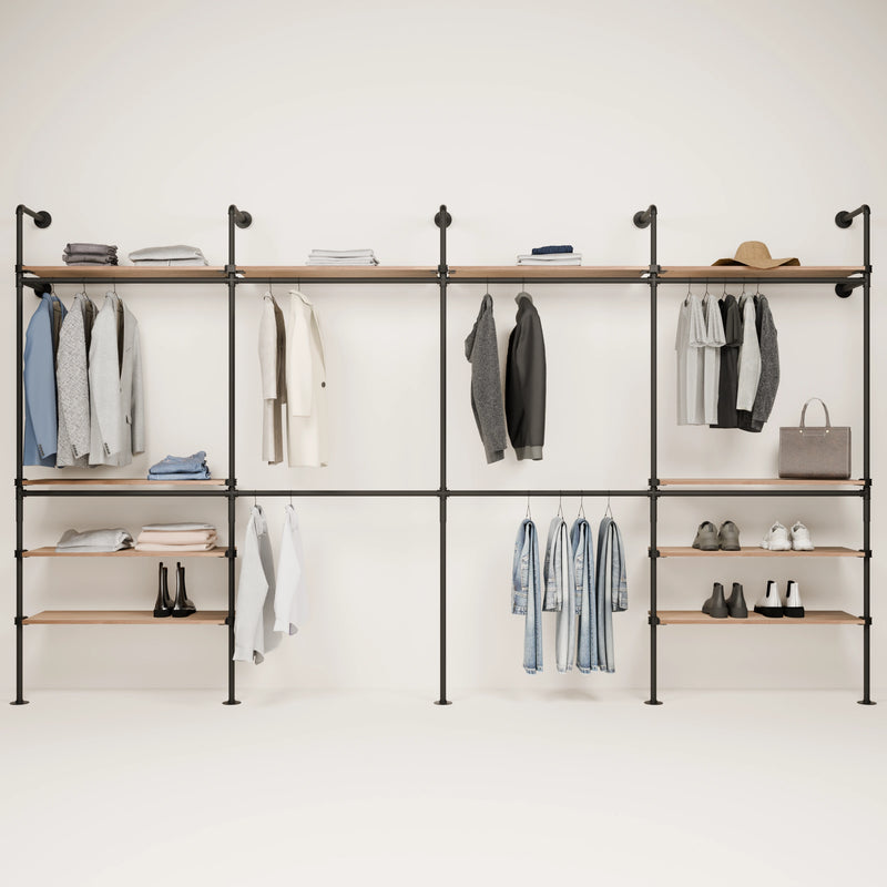 KIM DOUBLE 4 OAK – 10 Regalböden oben