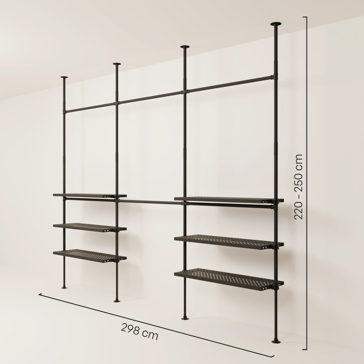 LOFT 3 METAL – 6 planken onderaan