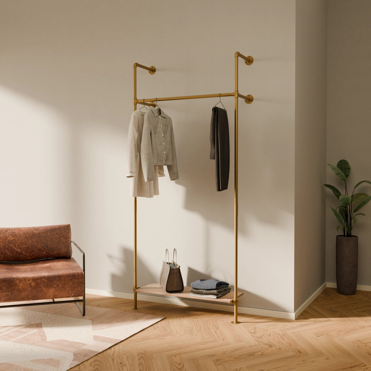 KIM 1 OAK – 1 Regalboden unten | Gold