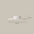 Assiette 3/4" – Blanc