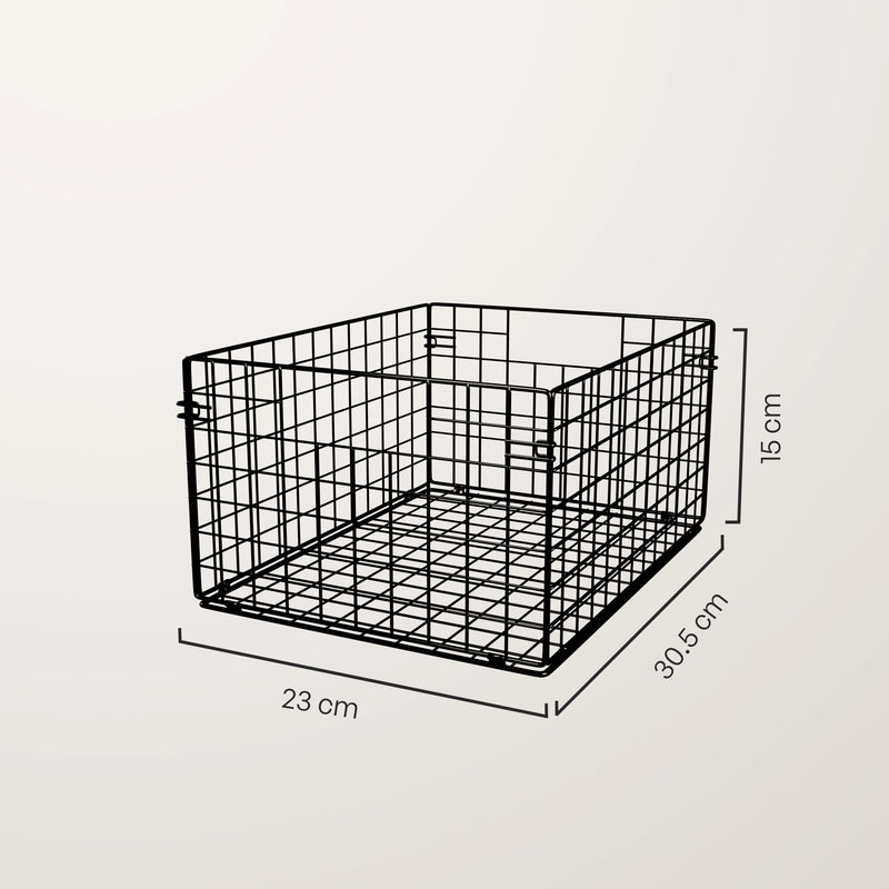 Panier métallique – lot de 2