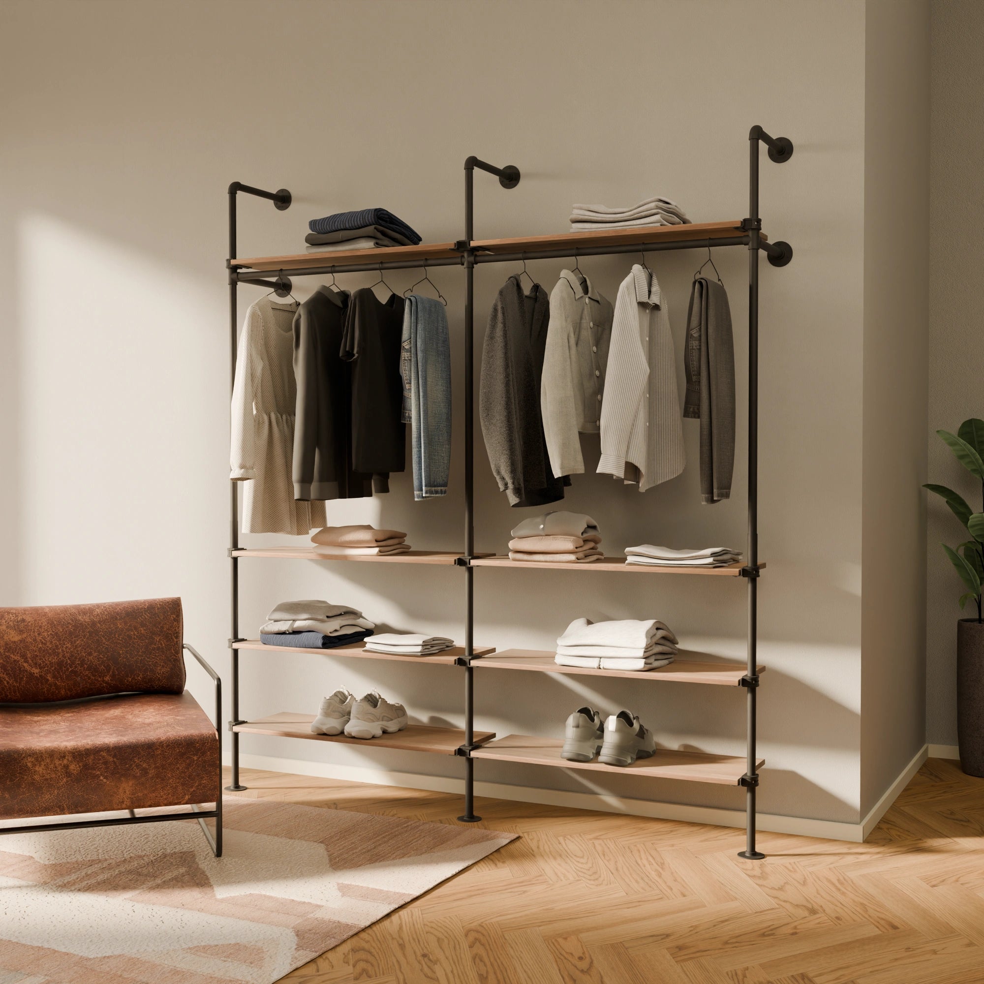 KIM 2 OAK – 8 étagères