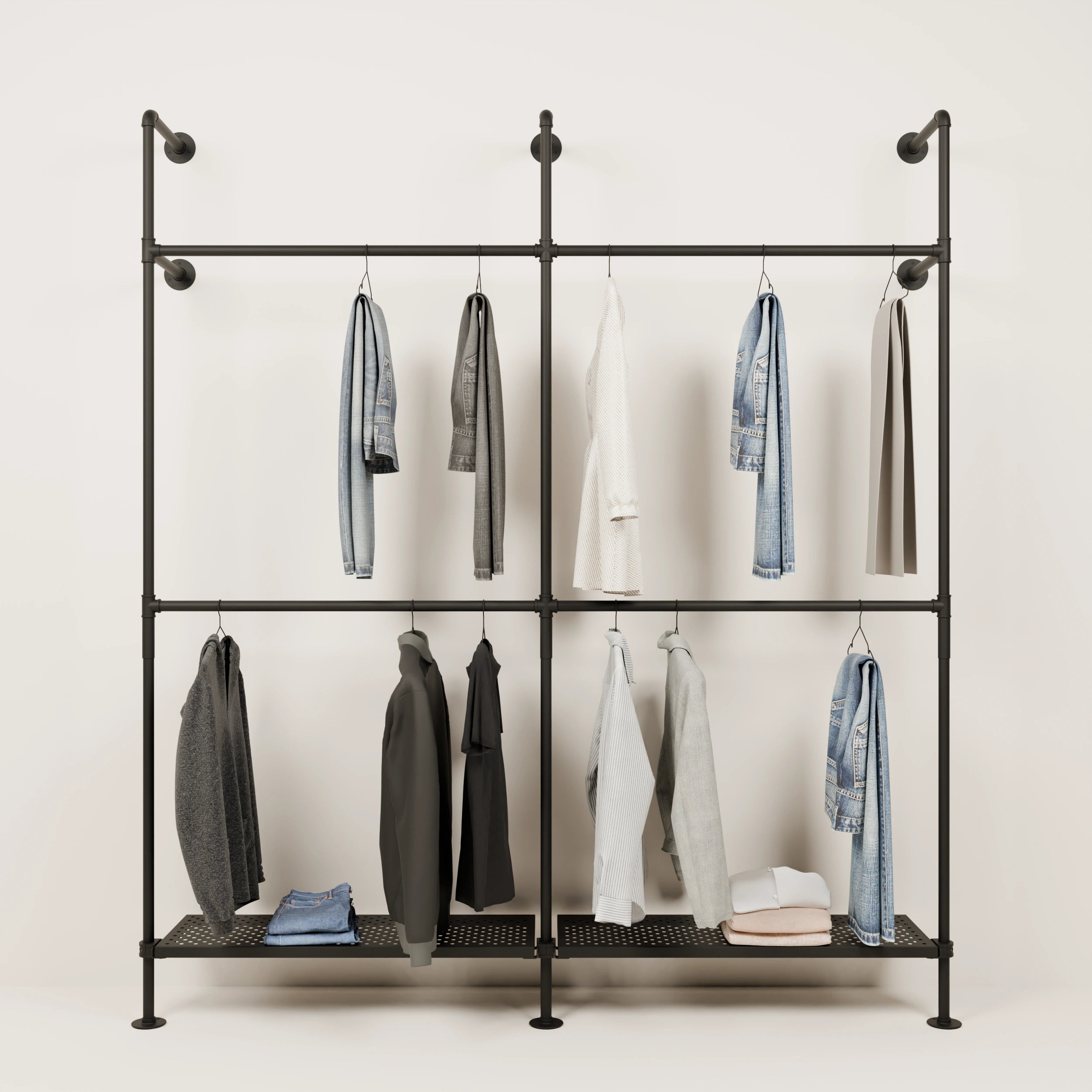 KIM DOUBLE 2 METAL – 2 étagères en bas