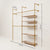KIM DOUBLE 2 OAK –  5 shelves right | gold