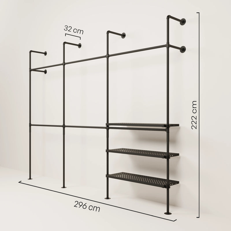 KIM DOUBLE 3 METAL – 3 Regalböden
