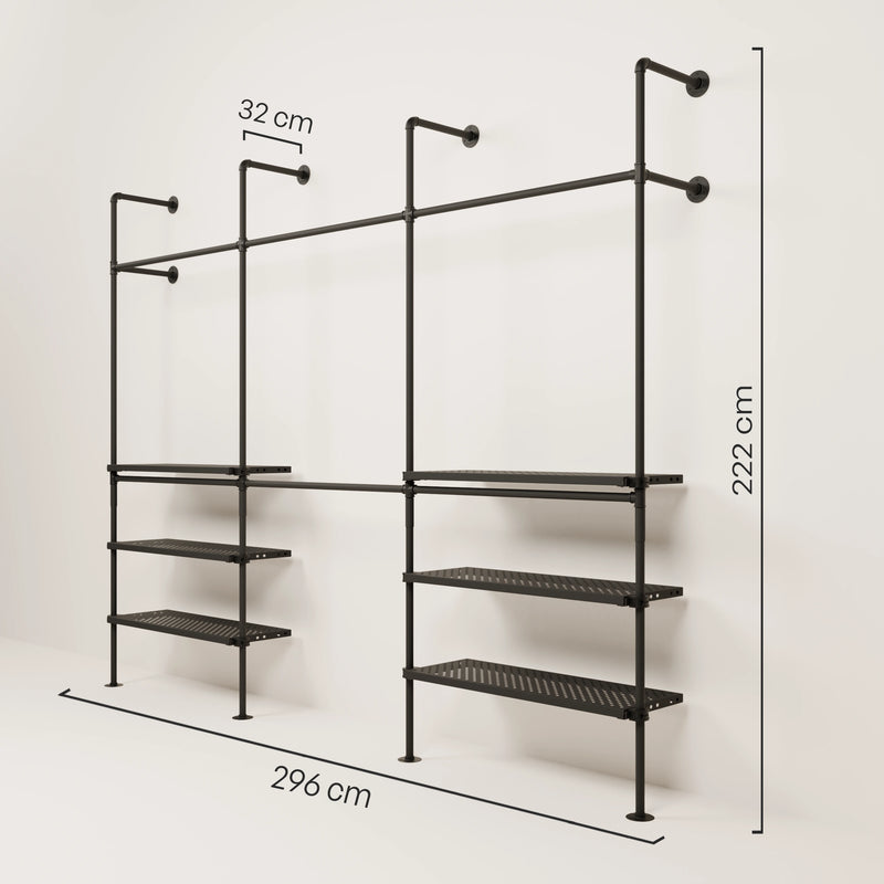 KIM DOUBLE 3 METAL – 6 étagères extérieures