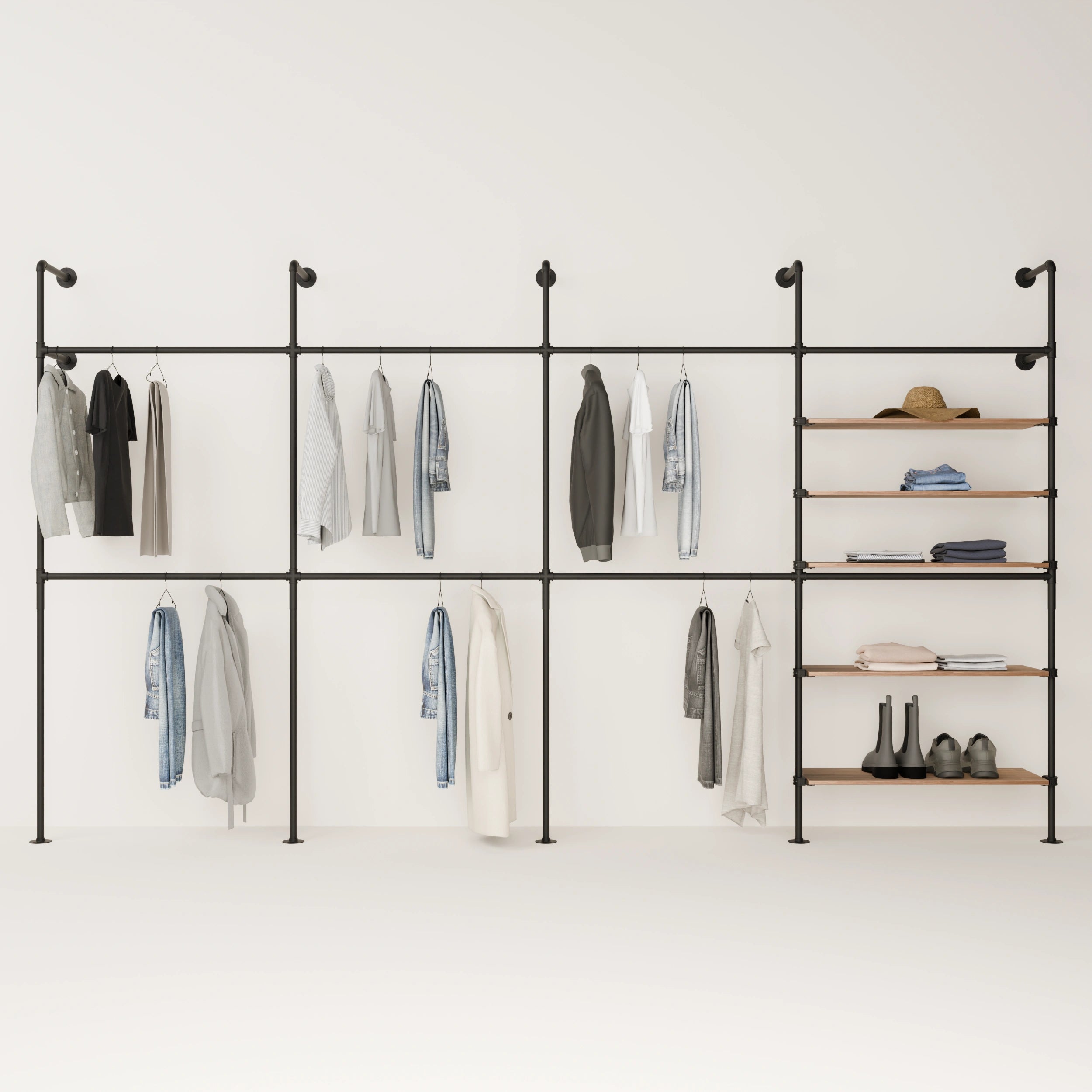 KIM DOUBLE 4 OAK –  5 shelves