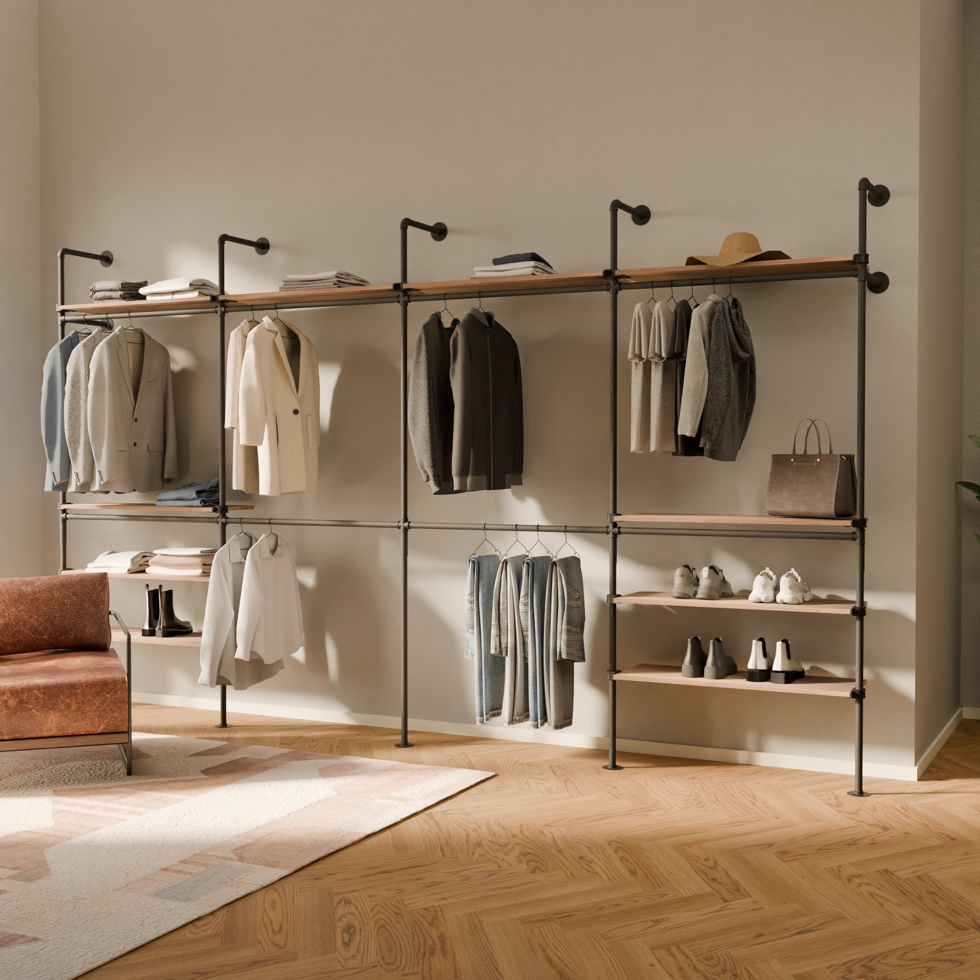 KIM DOUBLE 4 OAK – 10 étagères en haut