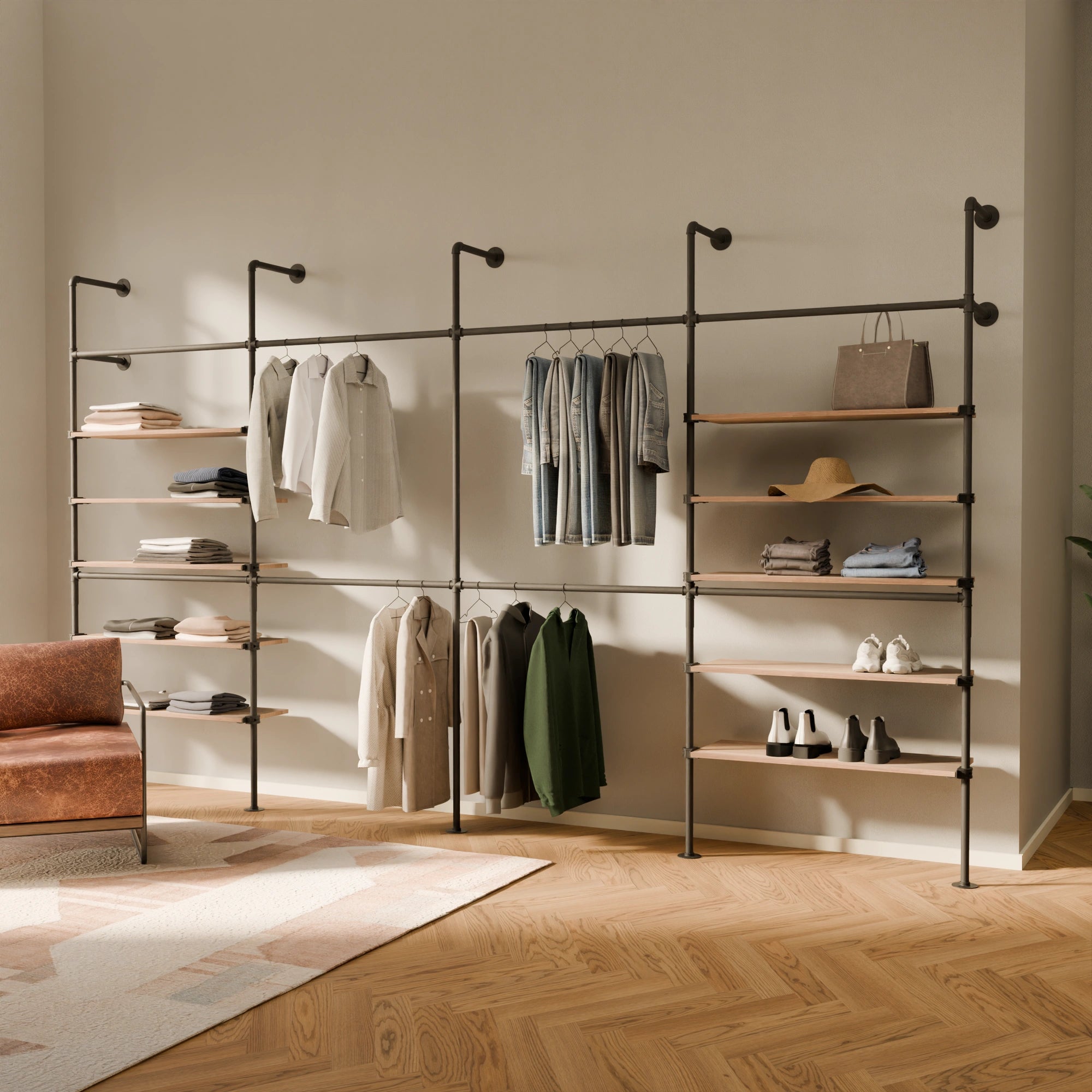 KIM DOUBLE 4 OAK – 10 étagères