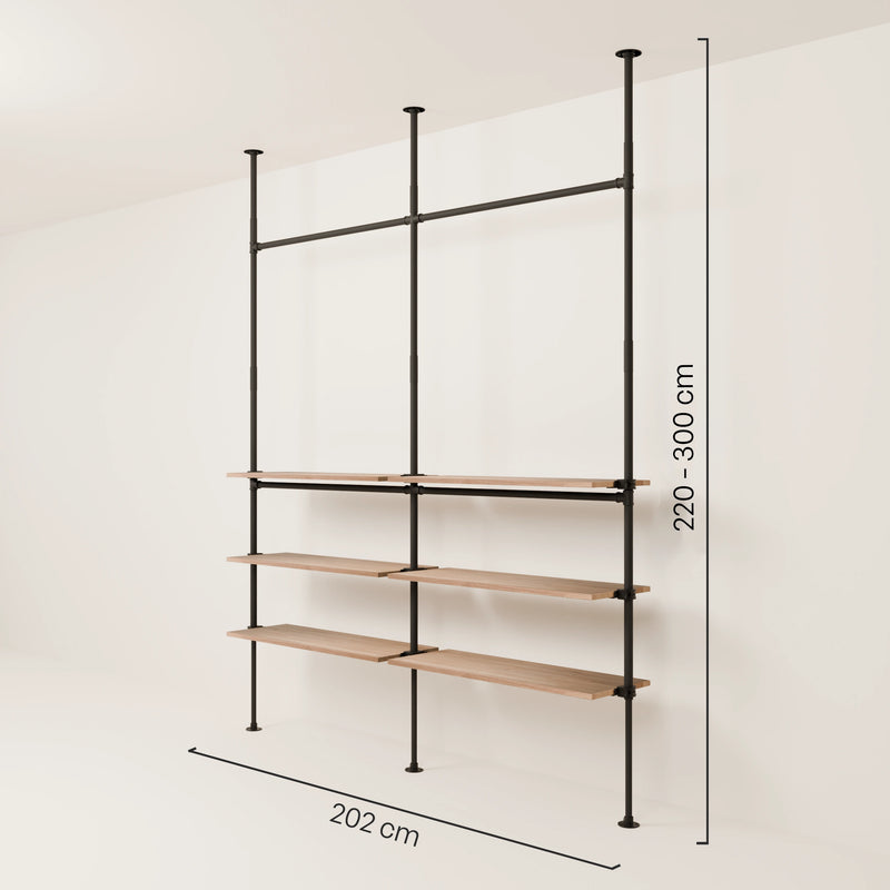 LOFT 2 OAK – 6 étagères