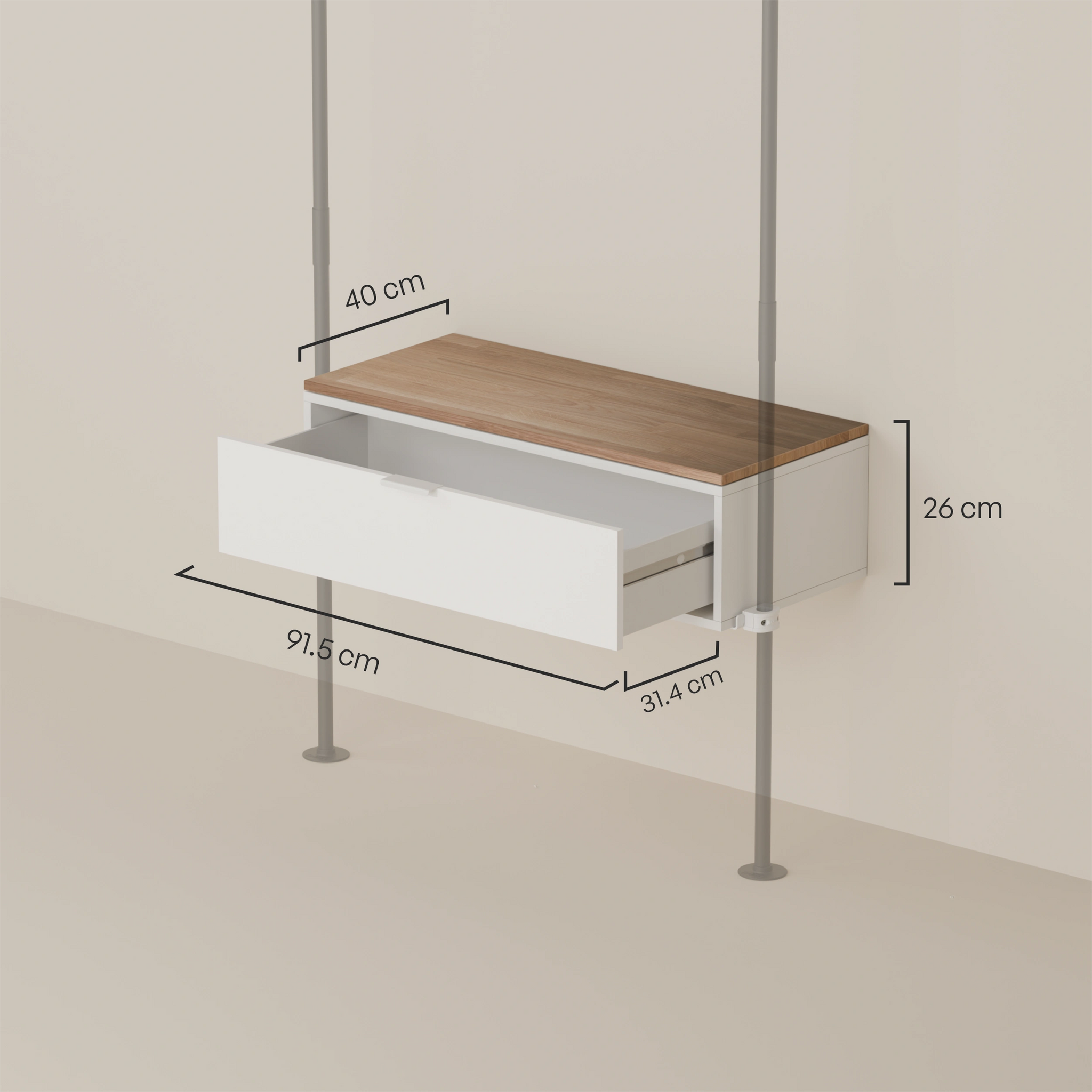LIV 1 – Commode | 1 tiroir à accrocher