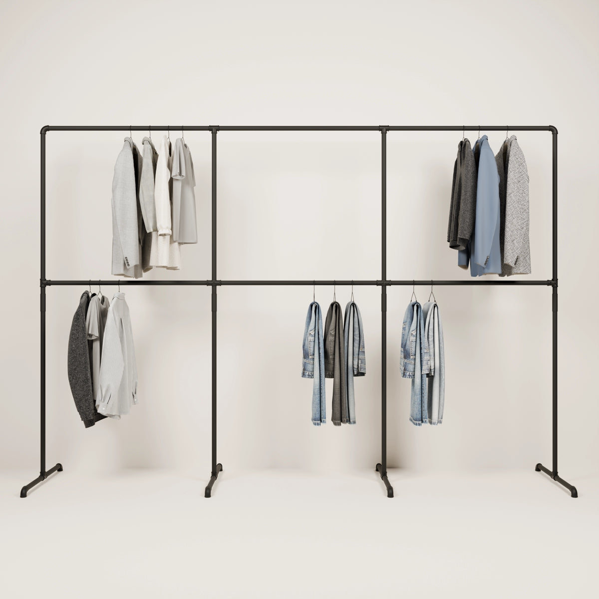 Industrial Kleiderständer Metall