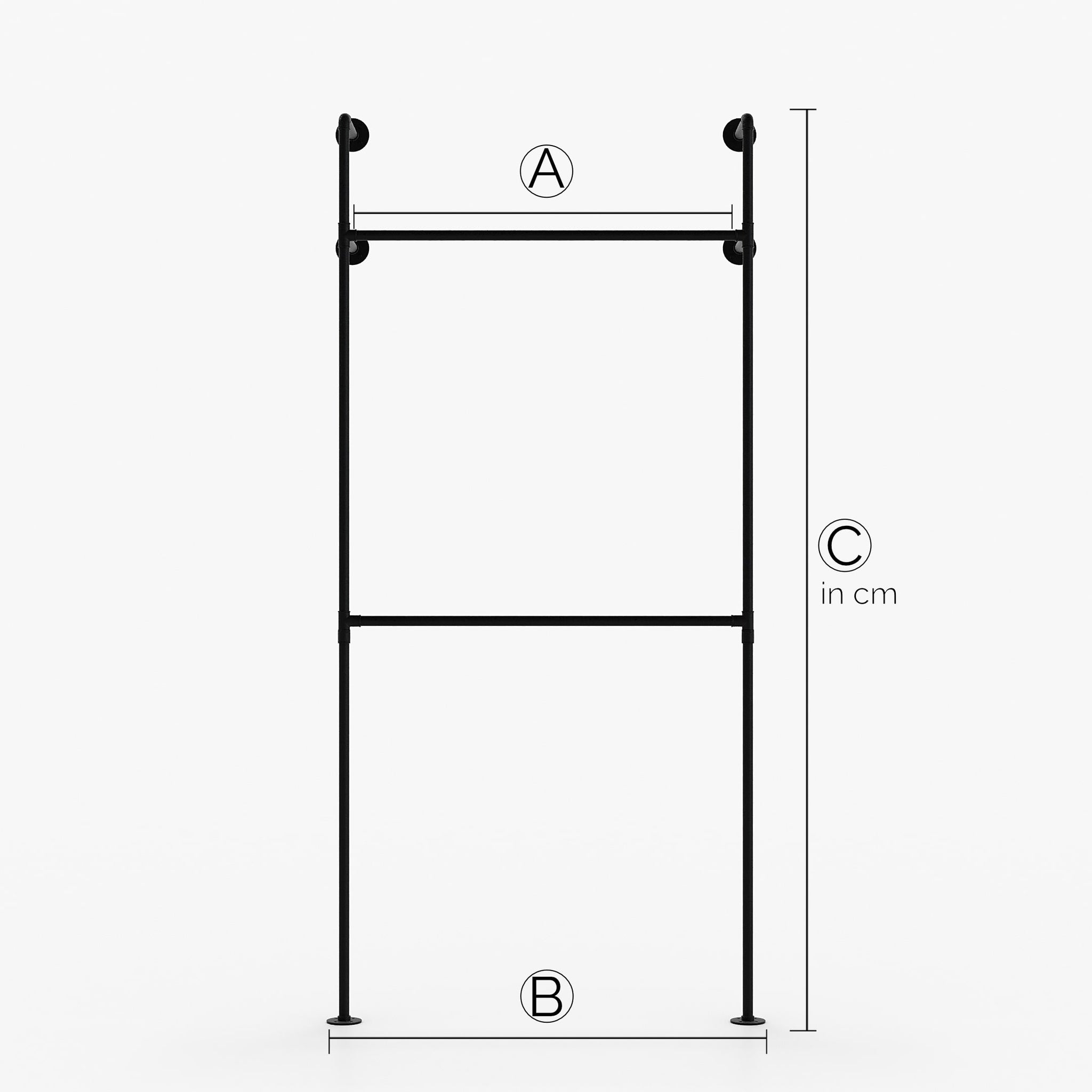 Su misura – KIM I Double – armadio industriale | design industriale | tubi neri