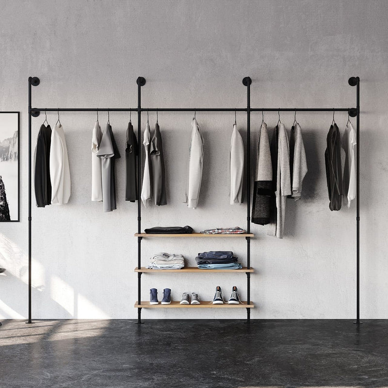 New York Closet Collection Clothing Rod & Shelf